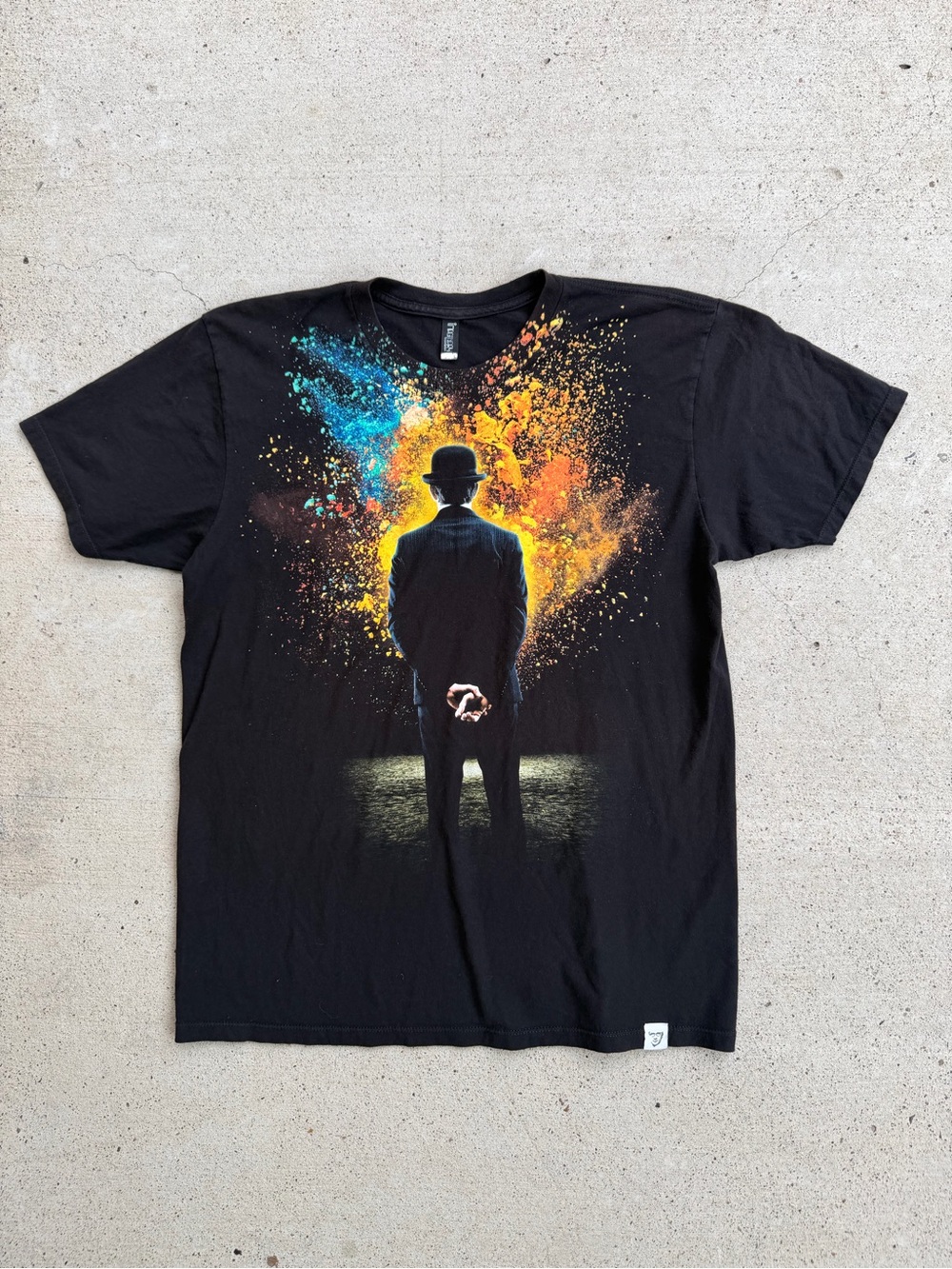 Imaginary Foundation Catalyst Vintage USA Surreal Graphic T Shirt Mens L Black